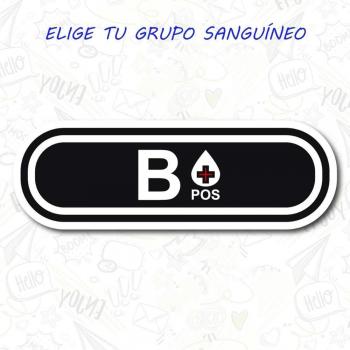 Panneau d’autocollants négatifs Vinylique pour groupes sanguins (A, B, AB, O, 0+) – 1,5 cm