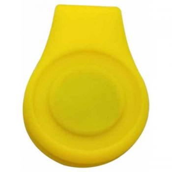 Clip de marqueur de balle de golf avec support en silicone et attache magnétique
