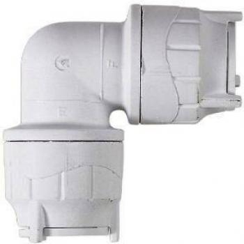 Polypipe Polyfit 15mm White Elbow