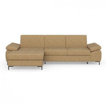 DOMO Ecksofa Capelo L-Form, beige, mit Armteilverstellung