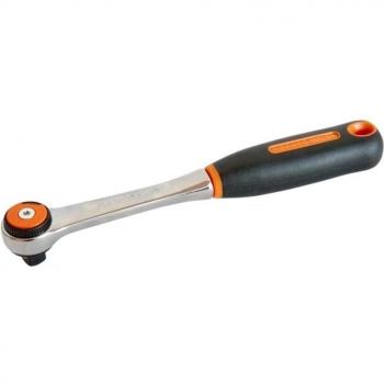 Llave de carraca 3/8” Bahco – Acción 5°, clip incluido – 202 mm