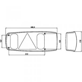 Hella Heckleuchte Caraluna rechts
