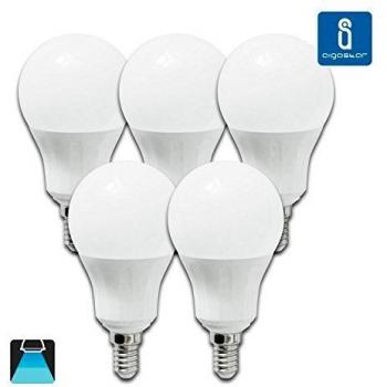 Aigostar Lampadina a LED E14 9W Equivalente a 70W 720 Lumen Luce Bianca Fredda 6400K Angolo di Diffusione della Luce di 280 Non Regolabile 5 Unità Classe di Efficienza Energetica A