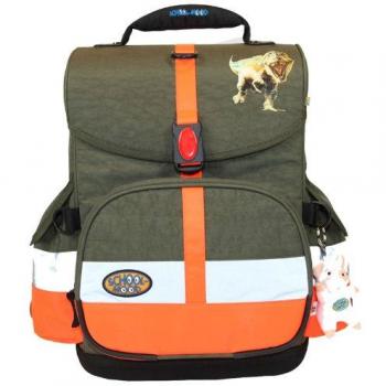 Olive Dino Schulranzen‑Pack Timeless III – 6 Teil