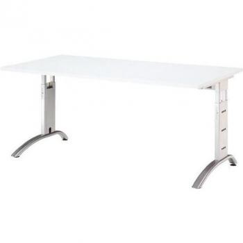 Höhenverstellbarer Schreibtisch 160 cm B x 80 cm T Silber
