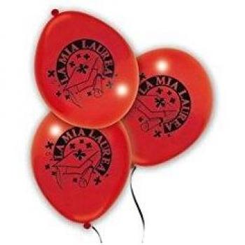 Conf. 15 Palloncini Rossi La Mia Laurea