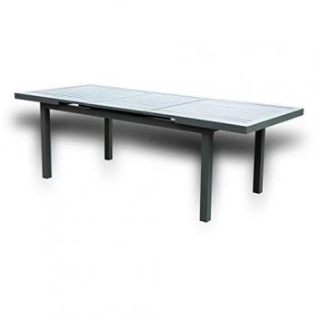 Table de Jardin Extensible HOME DELUXE CALIDO Aluminium Rectangulaire 8 Personnes