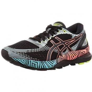 ASICS Damen Gel-Nimbus 21 LS Laufschuhe, Schwarz (Black/Sun Coral 001), 39 EU