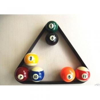 Set 9 Bolas de Pool Triángulo Negro 57 mm