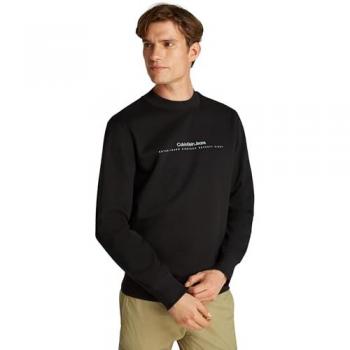 Sudadera Calvin Klein Jeans Negra con Logo J30J327119-BEH