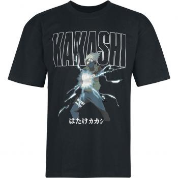 Anime Kakashi Shirt Schwarz M bis XXL