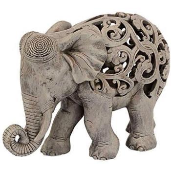 Elefante Jali Anjan Arredo Italiano Design Toscano, 30,5 cm