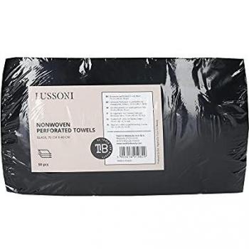 Lussoni Tovagliolo Fabric Perf Black 70 x 40