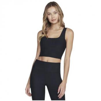 Longline Rib Bra – Bold Black, XS