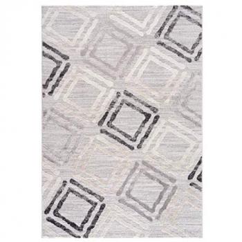 Tapis Moderne Gris Clair et Foncé