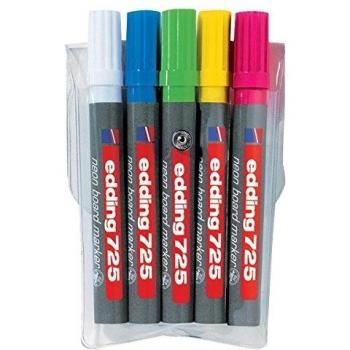 Edding 725 Neon-Boardmarker 5er Set