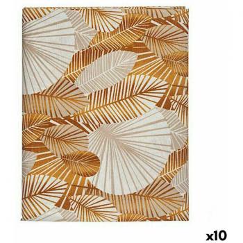 Stain‑Resistant Kinvara Tablecloth, Brown Gold, 140x180 cm – 10 Sheets – ANCARA‑21520‑ORO