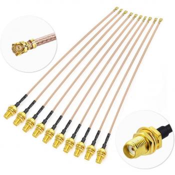 Cables Coaxiales SMA Hembra a uFL/u.FL/IPX/IPEX 5 uds