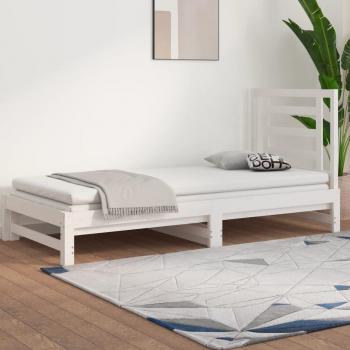 Multi-functional White Pull-Out Day Bed 2x(90x190) cm vidaXL