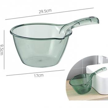 Long-Handle White Water Scoop (Bathroom/Kitchen)
