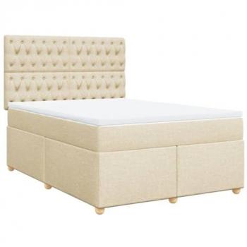 Sogno d’Oro: Boxspring 160x200 cm, Materasso Crema