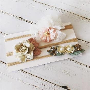 Children's Nylon Hair Band with Flower