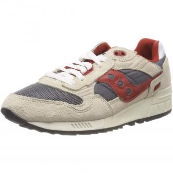 Saucony Herren Shadow 5000 Vintage Fitnessschuhe, Off White/Grey/Red 4
