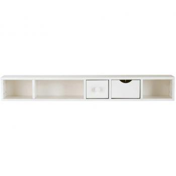 Module de rangement blanc pour bureau 2 tiroirs