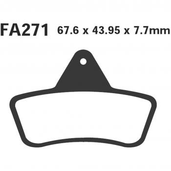 Pastiglie freni moto EBC FA271TT