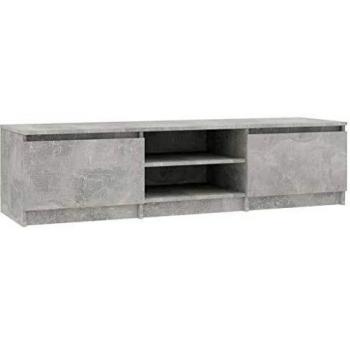 Vidaxl TV Cabinet Concrete Grey 140x40x35.5 cm Engineered Wood