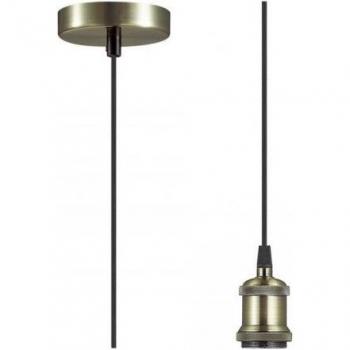 Dreifa kit de suspensión de 1,5 m con luz de latón antiguo