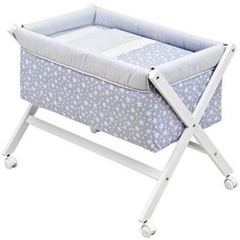 Cambrass Minicuna Tijera Madera Star Celeste 55x87x74 Cm