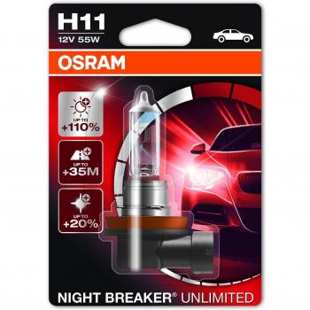 Projecteur H11 55W Osram Night Breaker