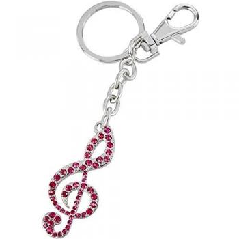 Rosa Stein‑Schlüsselanhänger für Musikliebhaber – Eichmüller Edelstahl