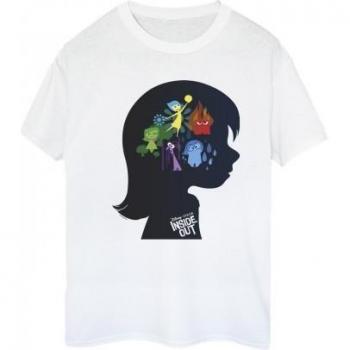 Donna T-shirt inside out con silhouette boyfriend in cotone