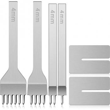 4 mm Diamond Stitching Chisel Set for Leather Craft