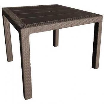 Mesa de Comedor Ratán 80x80 cm