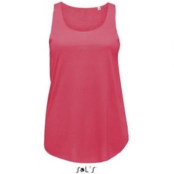 Top Sols Abbigliamento sportivo donna: camicia tiranti, schiena di nuotatore, taglio basso curvo