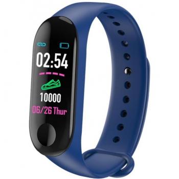 Bracelet intelligent M3 Plus pour hommes et femmes avec capteur cardiaque