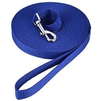 HAPPY HACHI Laisse de Dressage pour Chien 15m Bleu