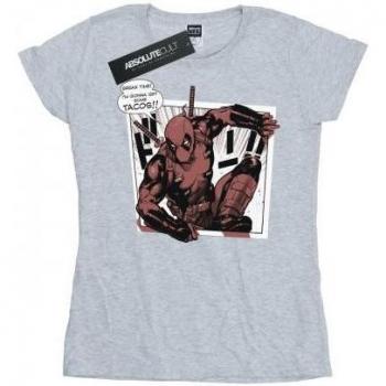 Abbigliamento donna Marvel Deadpool Breaktime Tacos – cotone