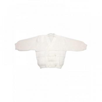 Cardigan scaldacuore incrociatino coprifasce La Rocca bimba bianco TU