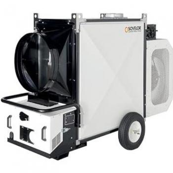 Chauffage à air pulsé mobile TITAN 190 avec brûleur fioul, 185,5 kW, combustion indirecte