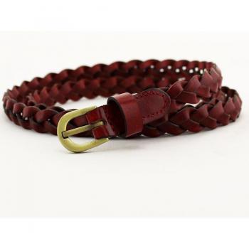 Ceinture en cuir tressée pour pantalons et robes