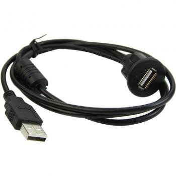 Câble USB 2.0 pour tableau de bord de voiture, mâle à femelle, 1 m / 2 m