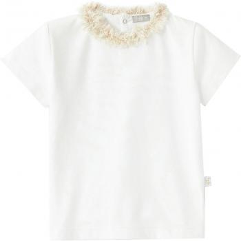 Il Gufo T-Shirt Bambina in Cotone Bianco