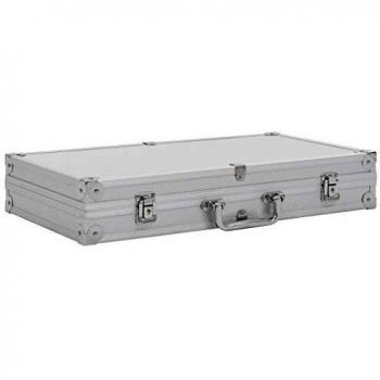 Mallette rigide pour arme à feu Aluminium ABS Argenté
