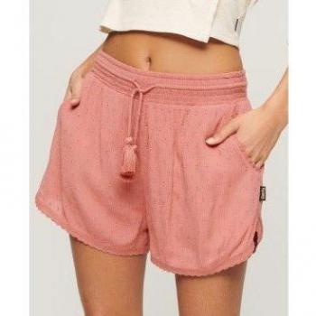 Pantalones Cortos Vintage Naranja para Mujer Superdry
