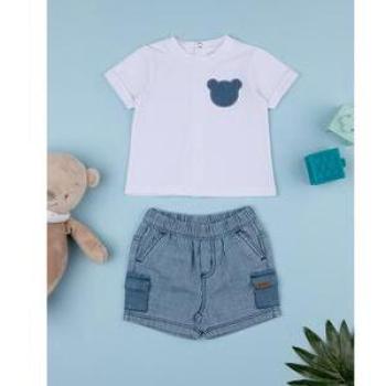 Moda Praia: Camisa e Shorts de Denim