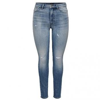 Jean skinny femme ONLY Forever Icon taille haute denim bleu médio
